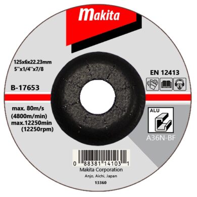MAKITA B-17653 Kotouč brusný 125x6 na hliník  (7910351)